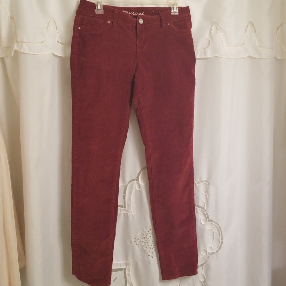 Corduroy burnt orange skinny pants